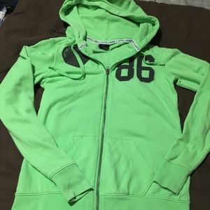 Pink brand zip Hoodie